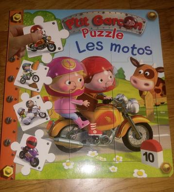 Livre puzzle Les motos