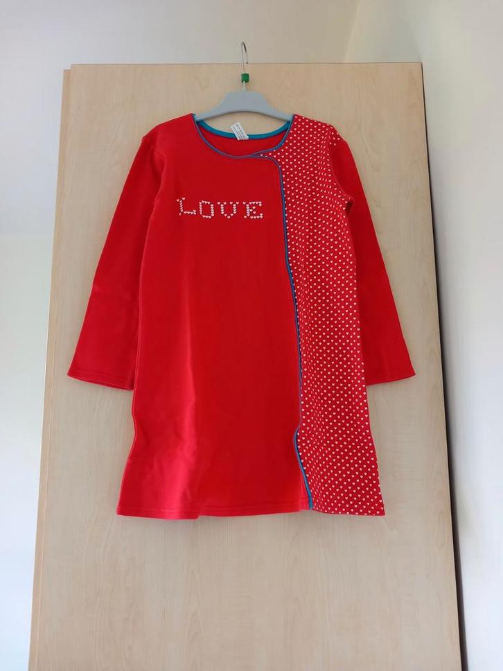 Rood nachtkleedje maat 128, heel goede staat, Kinderen en Baby's, Kinderkleding | Maat 128, Zo goed als nieuw, Meisje, Nacht- of Onderkleding