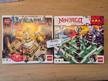 Jeu de plateau Lego Ramses Pyramid and Ninjago, 1 ou 2 joueurs, Enlèvement ou Envoi, Comme neuf, Lego