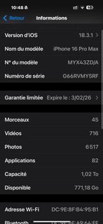 iPhone 16 Pro Max, Telecommunicatie, Mobiele telefoons | Apple iPhone, Ophalen, Overige modellen, Zwart, Zonder simlock
