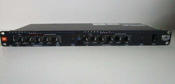JBL M712 stereo gating compressor limiter, Audio, Tv en Foto, Professionele apparaten, Gebruikt, Audio, Ophalen of Verzenden