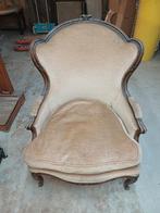 Ancien fauteuil type bergere epoque louis XV a restaurer, Antiquités & Art