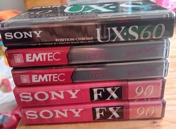 Nieuwe gesealde cassettes.  beschikbaar voor biedingen