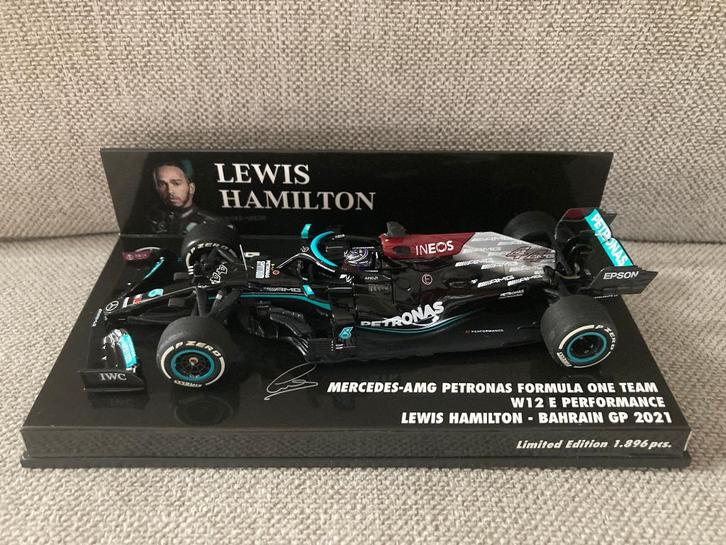Lewis Hamilton 1:43 Winner Bahrain GP 2021 W12 F1, Verzamelen, Automerken, Motoren en Formule 1, Nieuw, Formule 1, Ophalen of Verzenden