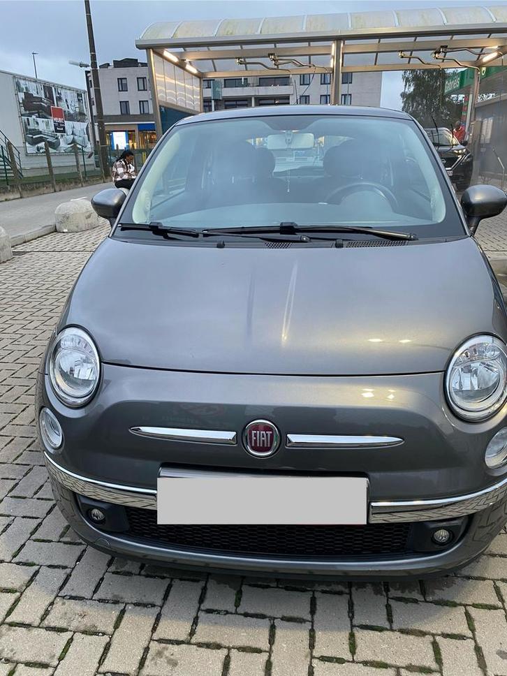 FIAT 500 te koop, Autos, Fiat, Particulier, Apple Carplay, Essence, Hatchback, 3 portes, Automatique, Argent ou Gris, Noir, Carnet d'entretien