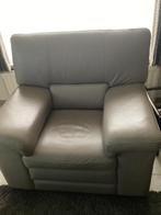 2-zit en 1-zit te koop, taupe, Huis en Inrichting, Zetels | Zetels, Ophalen, Gebruikt, Overige maten, Leer