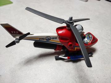 *15 Hélicoptère de pompiers Playmobil (n 70492)   *prix 16€