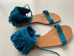 blauwe sandalen 39, Vêtements | Femmes, Chaussures, Enlèvement ou Envoi, Porté, Bleu, Sandales et Mûles