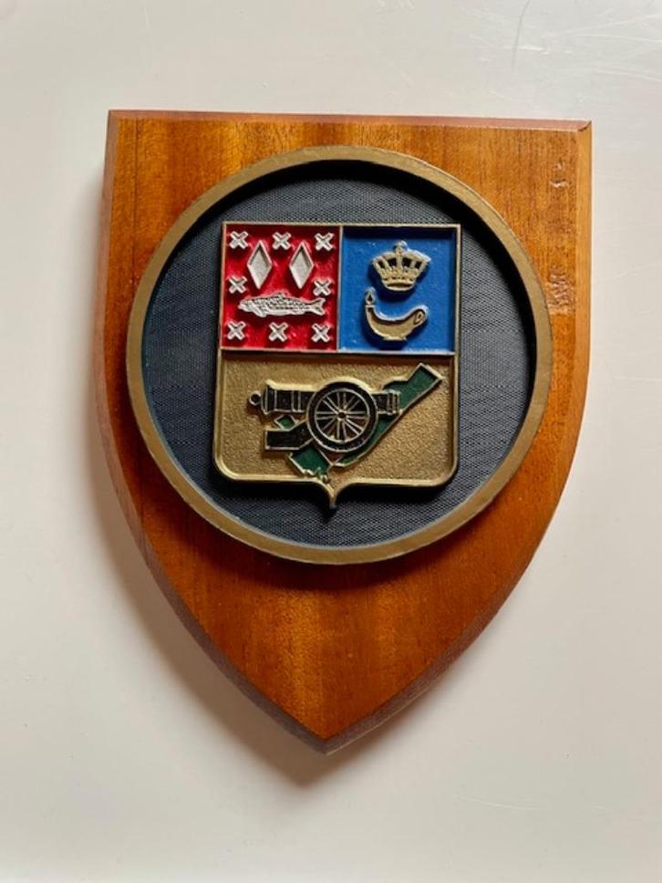 Te koop: houten schild VASch, Verzamelen, Militaria | Algemeen, Overige soorten, Embleem of Badge, Ophalen of Verzenden