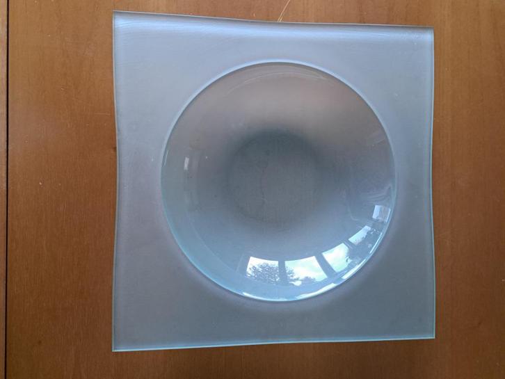 Glazen schaal van Leonardo, Occhio, Maison & Meubles, Accessoires pour la Maison | Plataux & Paniers, Utilisé, Balance, Carré