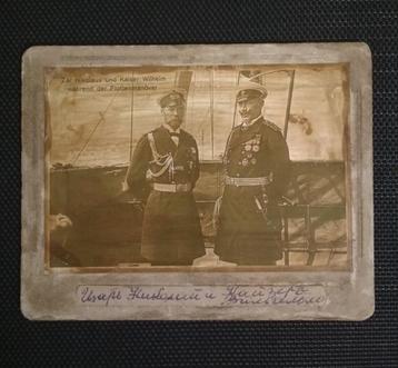 Foto van de laatste Russische tsaar Nicolaas II met keizer W