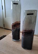 2 vazen van Rasteli in chocolade kleuren. Ophalen,Ekeren., Huis en Inrichting, Woonaccessoires | Vazen, Ophalen, Zo goed als nieuw