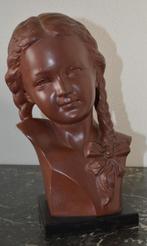 Tête de fille vintage R. Scali 32 cm h, Antiquités & Art, Enlèvement ou Envoi