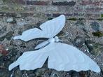 Papillon blanc en metal, Ophalen of Verzenden