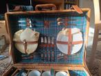 Picknick piquenique rieten koffer mand vintage, Hobby en Vrije tijd, Ophalen, Zo goed als nieuw
