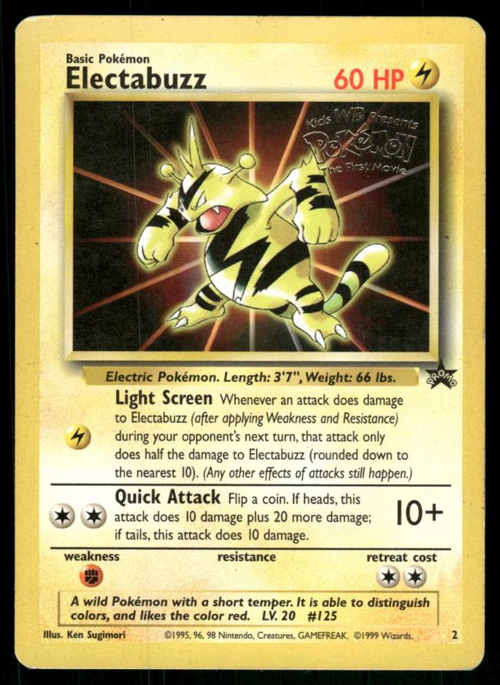 Electabuzz 2/53 - Wizards Black Star Promos (EX), Hobby en Vrije tijd, Verzamelkaartspellen | Pokémon, Gebruikt, Verzenden