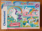 Clementoni puzzels unicorn (eenhoorn) 3x48st, Ophalen, Zo goed als nieuw