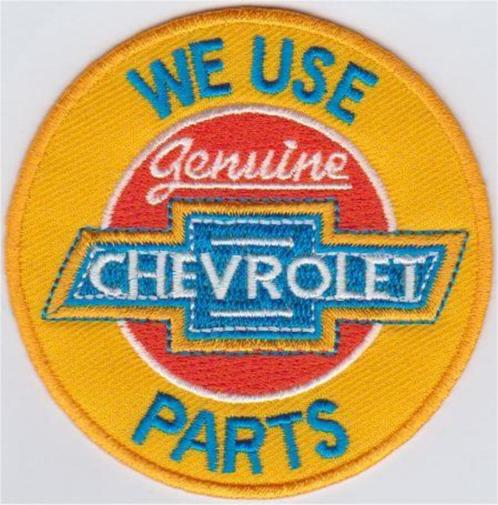 Chevrolet Genuine Parts stoffen opstrijk patch embleem #13, Collections, Marques automobiles, Motos & Formules 1, Neuf, Envoi