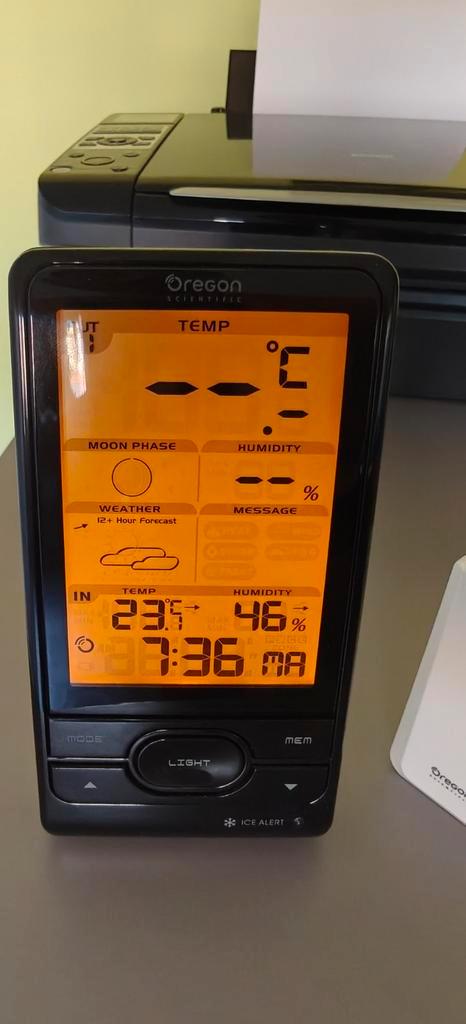 Oregon Scientific Os Eclipse  Weerstation, Doe-het-zelf en Bouw, Meetapparatuur, Zo goed als nieuw, Temperatuur, Ophalen
