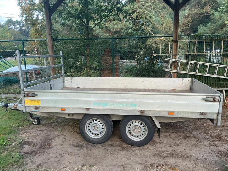 Plateau aanhangwagen Hapert 2,7 ton, Auto diversen, Aanhangers en Bagagewagens, Zo goed als nieuw, Ophalen