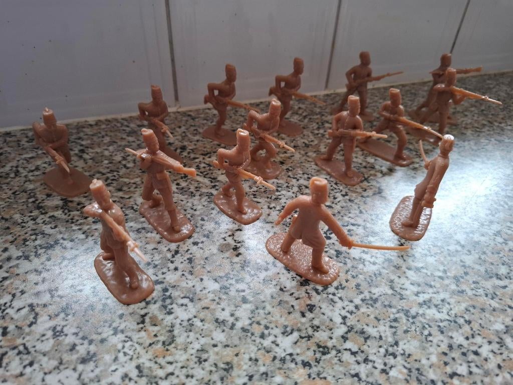 15 Egyptische soldaatjes WOI Armies in Plastic 1:32e, Collections, Jouets miniatures, Comme neuf, Enlèvement ou Envoi