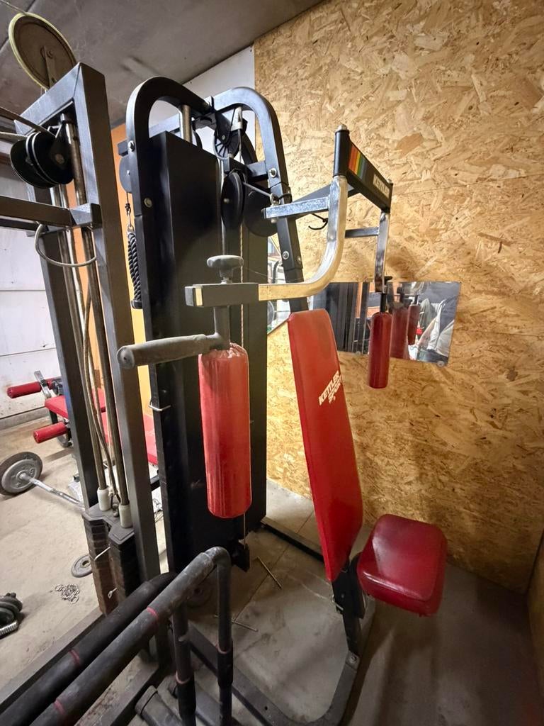 Peck deck set train volledig jouw lichaam sport set machine, Sport en Fitness, Ophalen, Zo goed als nieuw, Benen