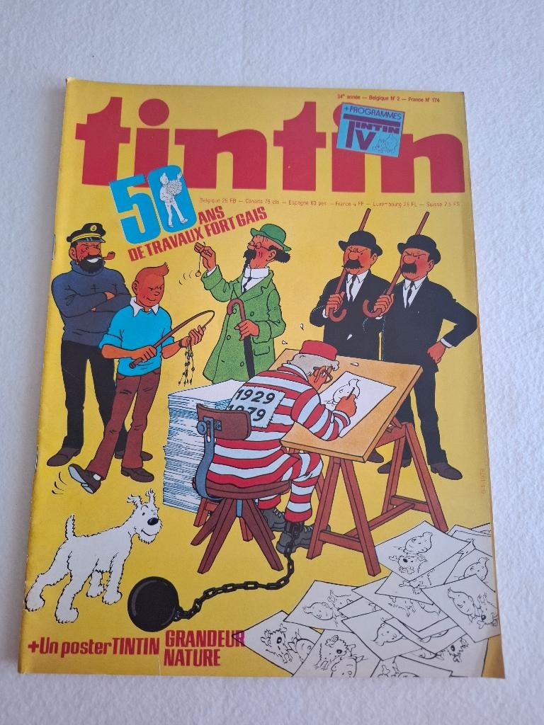 Journal Tintin du 9/1/79 complet, Collections, Enlèvement ou Envoi, Tintin, Utilisé