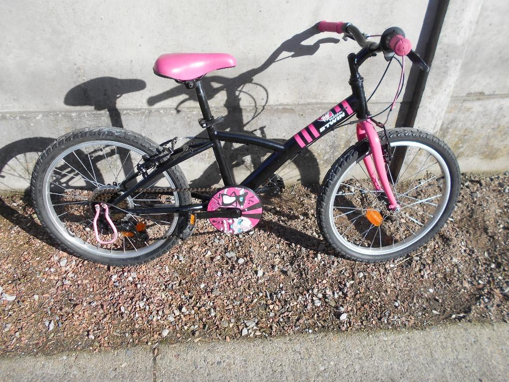 Velos 20" BTWIN 5vit-fille--6-10ans, Ophalen, 20 inch of meer, Velgrem, Zo goed als nieuw