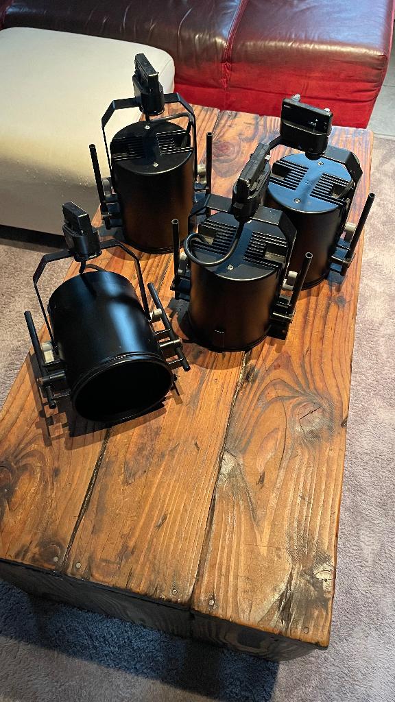 Theaterspots / podiumverlichting – set van 4 (ERCO), Ophalen, Gebruikt, Metaal of Aluminium