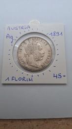 Autriche 1 florin 1891 | MEILLEURE PIÈCE !, Timbres & Monnaies, Monnaies | Amérique, Enlèvement ou Envoi