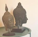 Boeddha hoofd in hout, Ophalen of Verzenden