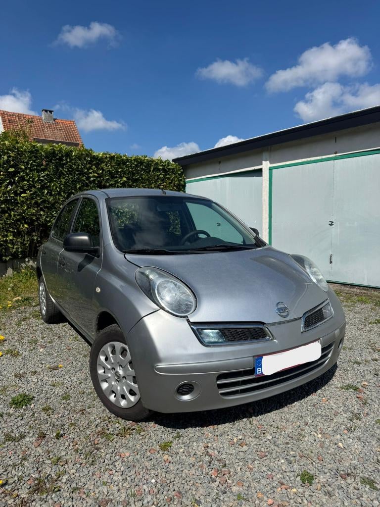Nissan Micra 1,2L / Essence / Airco / CT de vente fait, Autos, Nissan, Argent ou Gris, Achat, Boîte manuelle, Noir