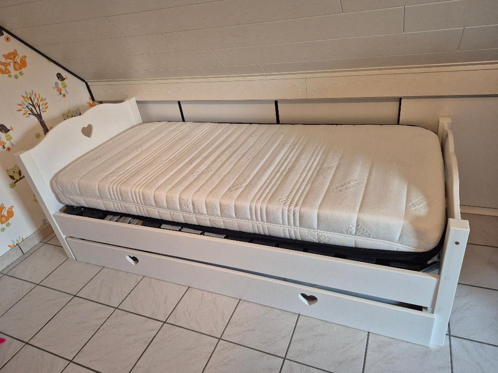 Amori bed + bedlade., Kinderen en Baby's, Ophalen, 85 tot 100 cm, Gebruikt, Lattenbodem