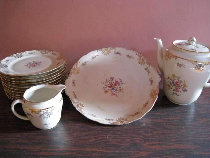 Dessertservies, 14 stuks, Seltmann, Bavaria, mooi, Antiek en Kunst, Antiek | Servies los, Ophalen