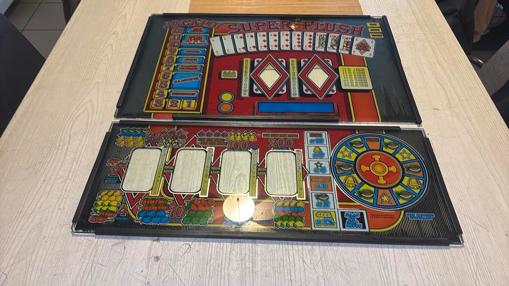 Frontpanelen van gokkast, Verzamelen, Automaten | Gokkasten en Fruitautomaten, Euro, Ophalen, Gebruikt