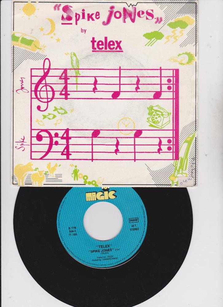 Telex – Spike Jones  1986   BELPOP, CD & DVD, Vinyles Singles, Utilisé, Single, Pop, 7 pouces, Enlèvement ou Envoi