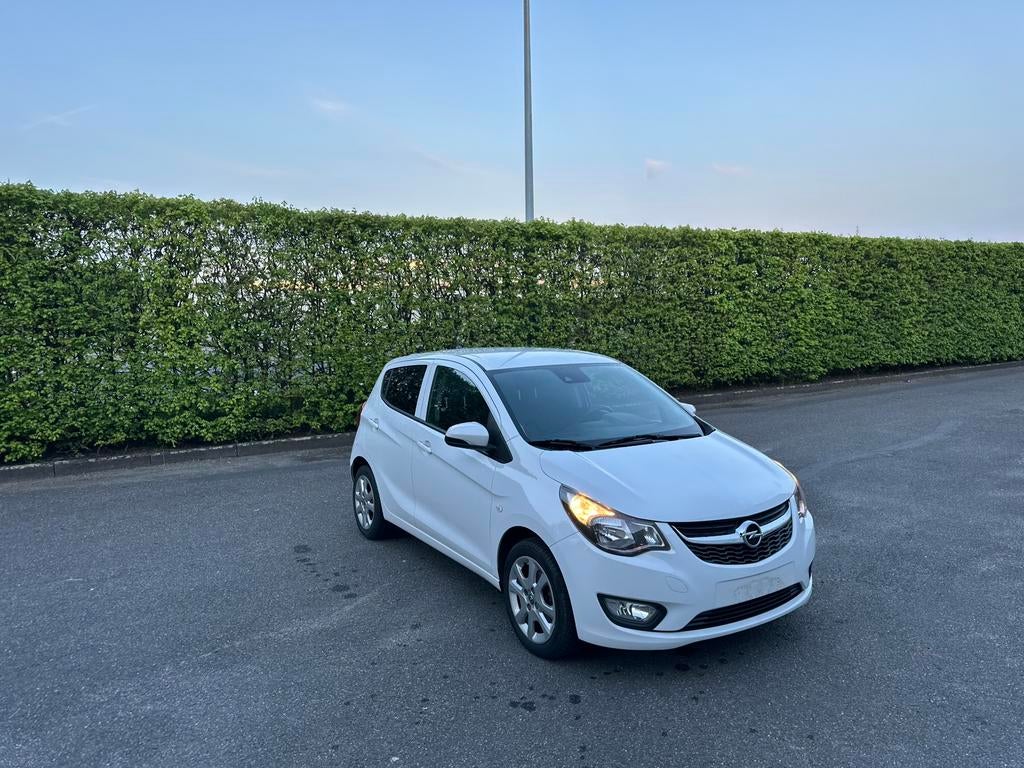 Opel Karl | 1.0 | airco | 1j garantie | dealer onderhouden, Auto's, Opel, Stof, Wit, Bedrijf, 55 kW
