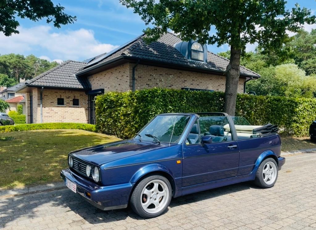Golf 1 cabrio, Auto's, Volkswagen, Particulier, Golf, Benzine, Euro 1, Cabriolet, 2 deurs, Handgeschakeld, Blauw, Blauw, Stof