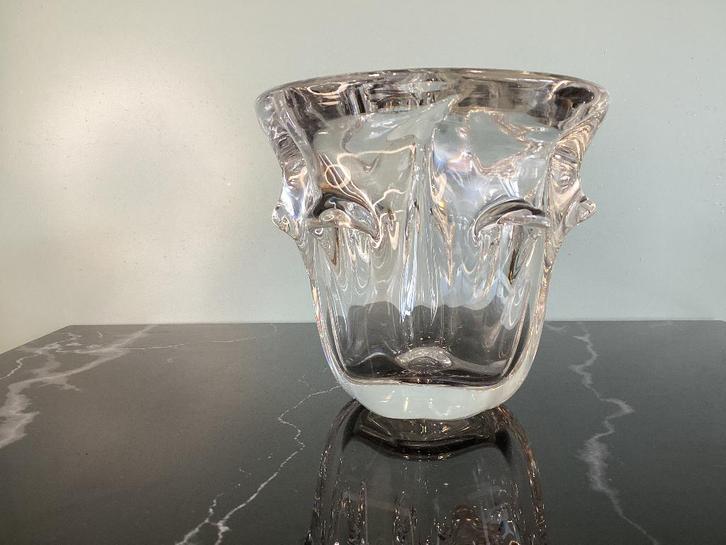 Vaas 1950 kristal Val Saint Lambert. VSL009/I, Antiek en Kunst, Antiek | Vazen, Ophalen