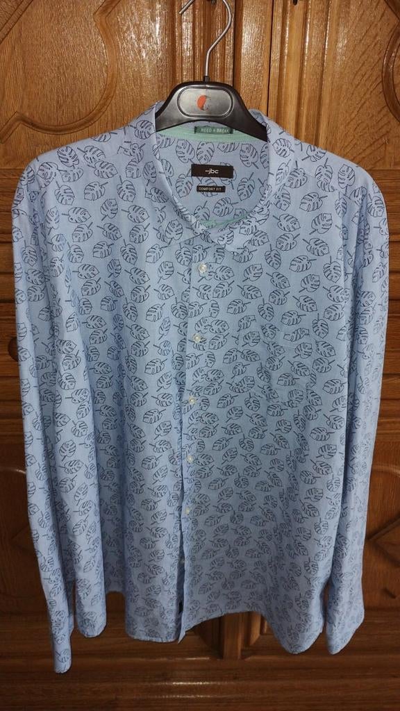 Lichtblauw Herenhemd met lange mouwen JBC m. XXL, Kleding | Heren, Overhemden, Ophalen of Verzenden