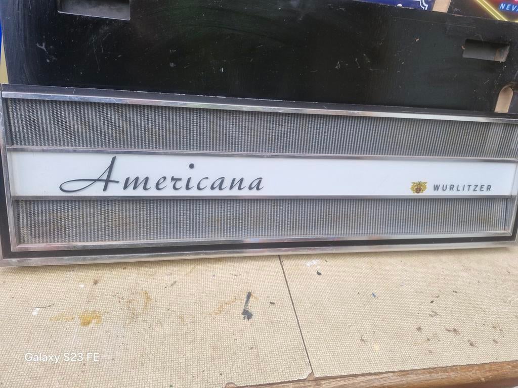 Plaque avant jukebox wurlitzer, Enlèvement ou Envoi, Wurlitzer