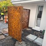 Cortenstaal sfeerpanelen, tuinscherm, Tuin en Terras, Tuinschermen, Nieuw, Ophalen of Verzenden, 150 tot 200 cm, Staal