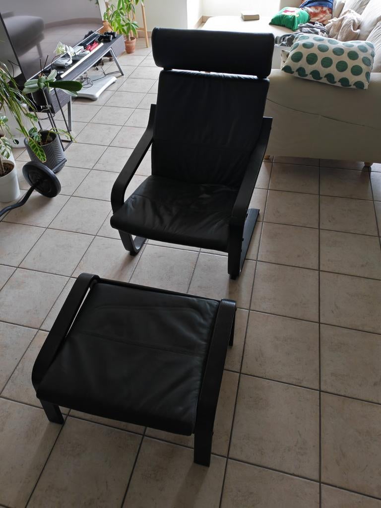Fauteuil met voetenbank, Ophalen