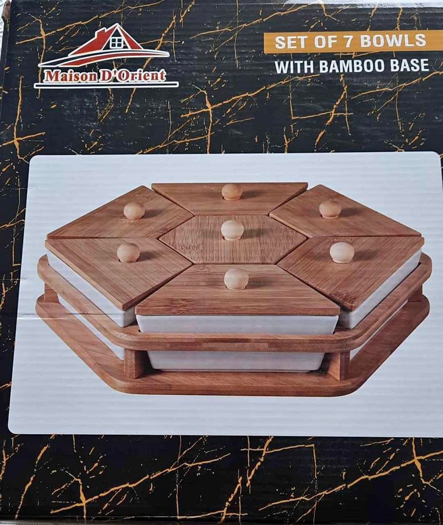 Plateau de 7 bols apéritif, Enlèvement ou Envoi, Neuf