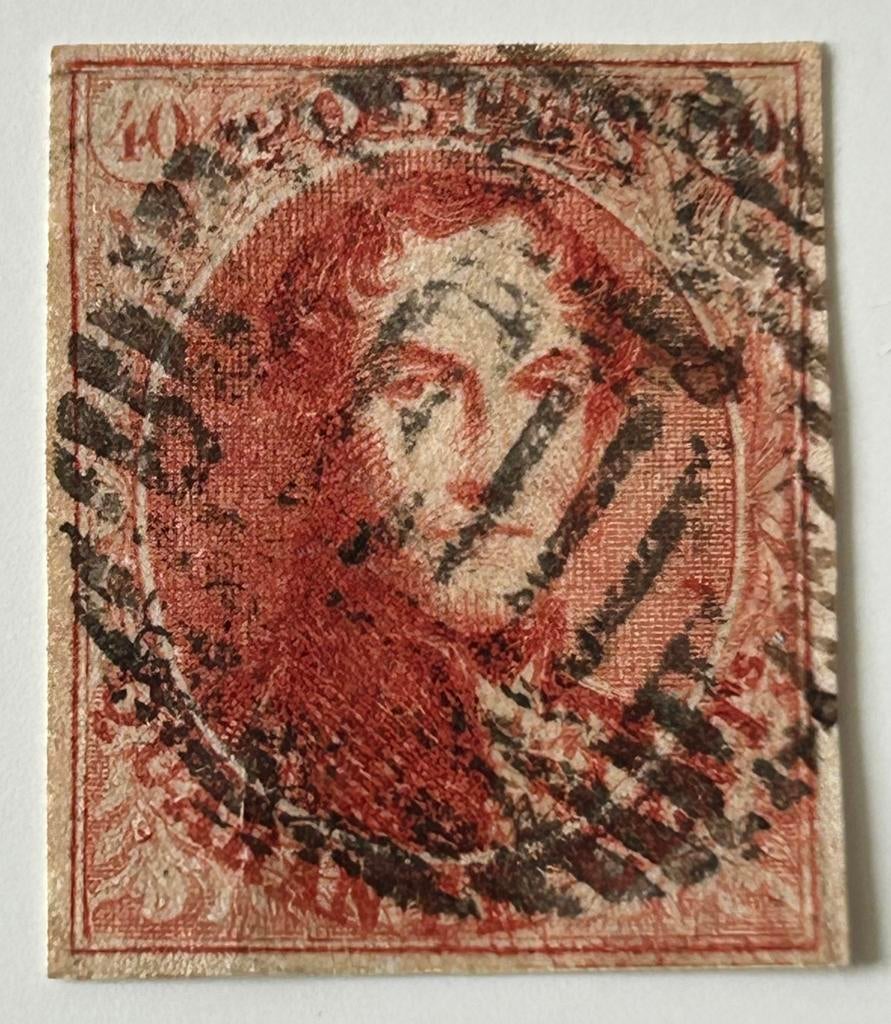 België stempel E III op nr 12, Ophalen of Verzenden