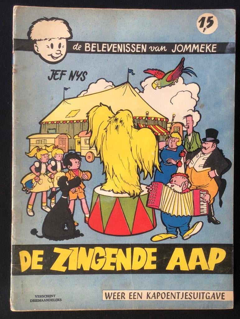 Jommeke - de zingende aap - 1ste druk, Ophalen of Verzenden, Gelezen