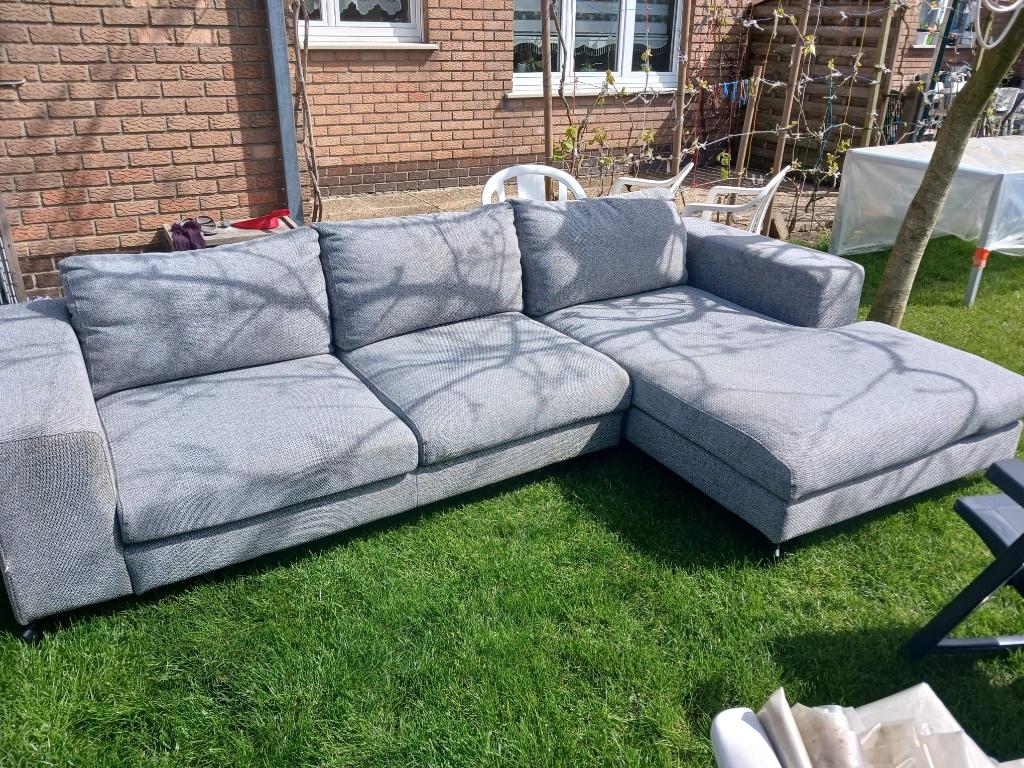 Zetel te koop, Ophalen, Gebruikt, Stof