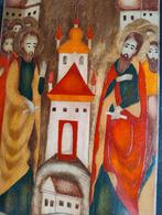 Icône en bois peinte à la main, Enlèvement