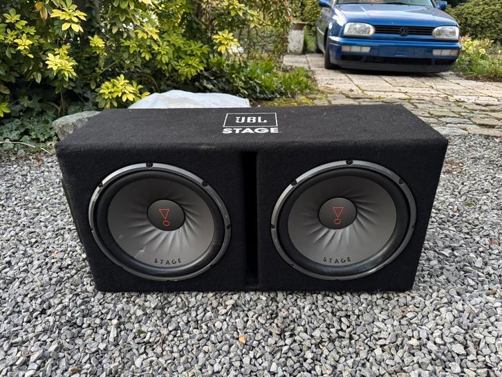 JBL stage dubbele subwoofer, Auto diversen, Autospeakers, Zo goed als nieuw, Ophalen