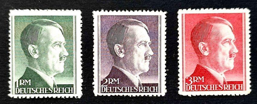 Dt.Reich: 3X hoge waarden A.Hitler 1942 POSTFRIS-, Timbres & Monnaies, Timbres | Europe | Allemagne, Enlèvement ou Envoi, Autres périodes